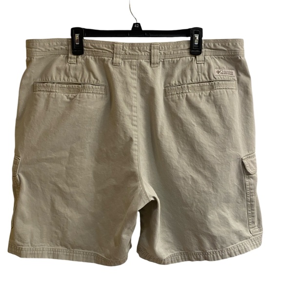 Men's Big & Tall Columbia North Creek Khaki Casual Cargo Shorts Size 42 EUC - Picture 4 of 5